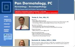 Pan Dermatology, PC of Albany website