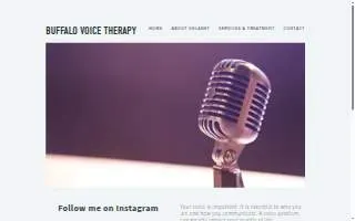 Buffalo Voice Therapy website