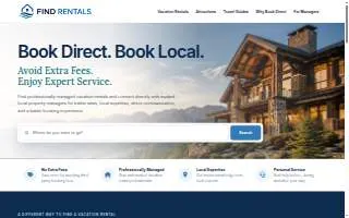 Find Rentals website