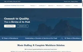Masis Staffing Solutions of Springfield website