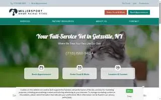 Millersport Small Animal Clinic website