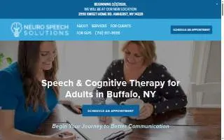 Neuro Speech Solutions of Amherst website