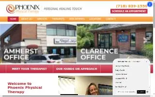 Phoenix Physical Therapy website