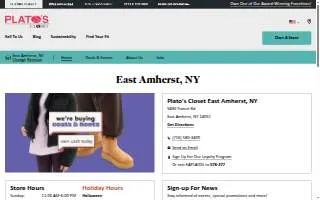 Plato's Closet of Amherst website