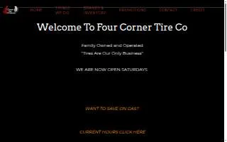 Four Corner Tire website
