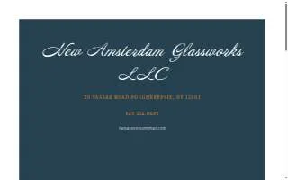 New Amsterdam Glassworks, LLC. website