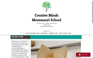 Creative Minds Montessori School website