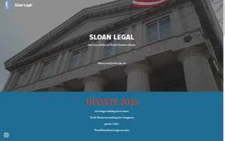 Sloan Legal website