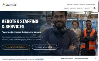 Aerotek of Stamford website