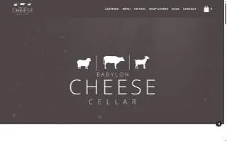 Babylon Cheese Cellar website