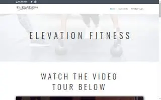 Elevation Fitness of Babylon website