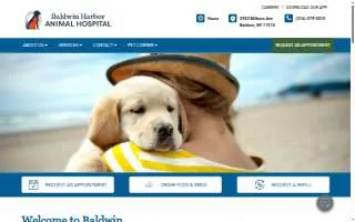 Baldwin Harbor Animal Hospital website