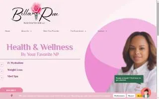 Bella Rose Rejuvenation Bar website