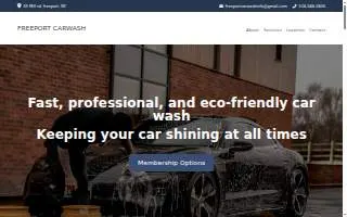 Freeport Car Wash website