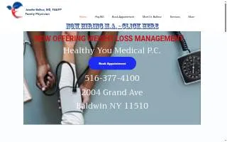 Healthy You Medical P.C. website