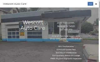 Wescott Auto Care website