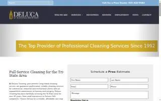 DeLuca Cleaning Systems website