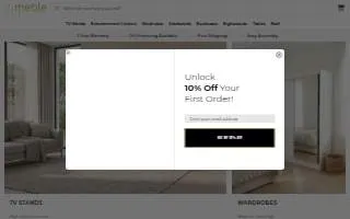 Meble Furniture of Bay Shore website
