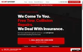 No Limit Auto Body Bayshore website