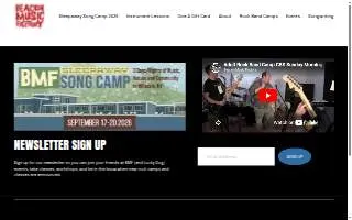 Beacon Music Factory website