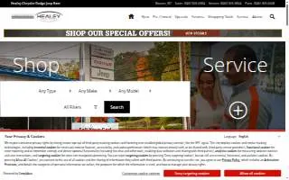 Healey Chrysler, Dodge, Jeep, Ram website