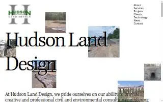Hudson Land Design website