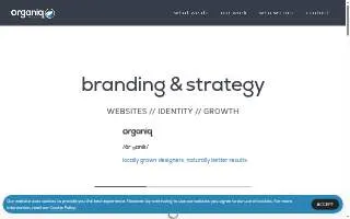 Organiq Media website