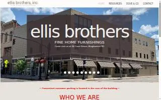 Ellis Brothers Furniture website