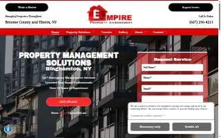 Empire Property Management of Binghamton website