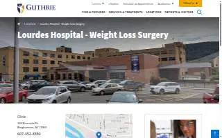 Guthrie Lourdes Hospital - Weight Loss Surgery of Binghamton website