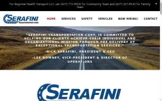 Serafini Transportation Corporation website