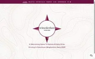 Winederlust Wine Bar - Opening Soon! website