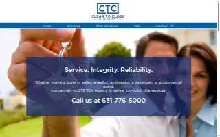 CTC Title Agency website