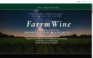 Farrm Wines of Brentwood website