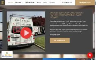 Prestige Window and Door Repair Long Island of Brentwood website