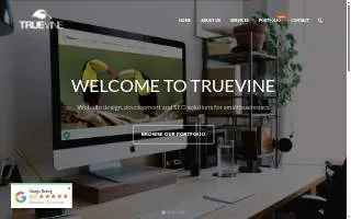 Truevine Web Design of Brighton website