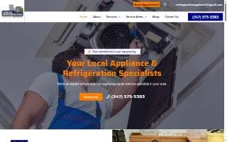 Carlos Refrigeration & Appliance website