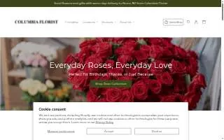 Columbia Florist Inc. website