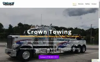 Crown Towing Services Inc website