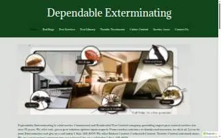 Dependable Exterminating Co., Inc. website