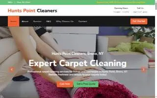 Hunts Point Cleaners website
