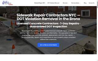 Sidewalk Repair & Masonry | Blue Empire Contracting NYC