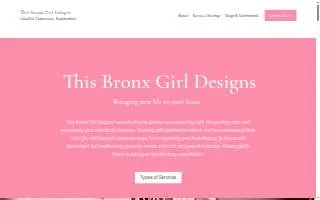 This Bronx Girl Designs website