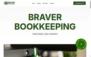 Braver Bookkeeping website