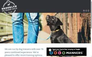 Brooklyn Dog Training Center website