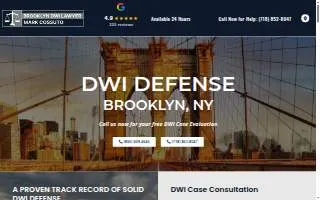 Brooklyn DWI Lawyer Mark Cossuto website