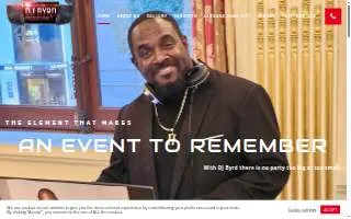 DjByrdProductions website