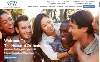 House of Orthodontia - Brooklyn website