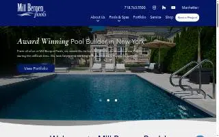 Mill Bergen Pools website