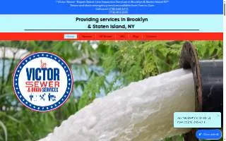 Victor Sewer & Drain Services website